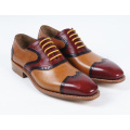 Three Color Genuine Leather Mens Business Flat Shoes (NX 431)